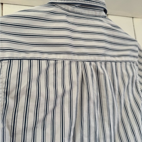 Striped Button-Up Pajama Top (shorts included for free) - Picture 5 of 9